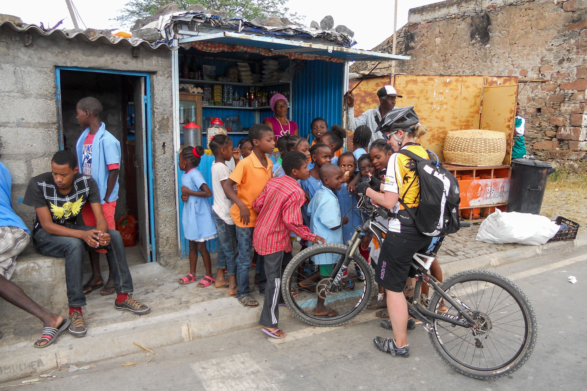 Begegnung mit Einheimischen