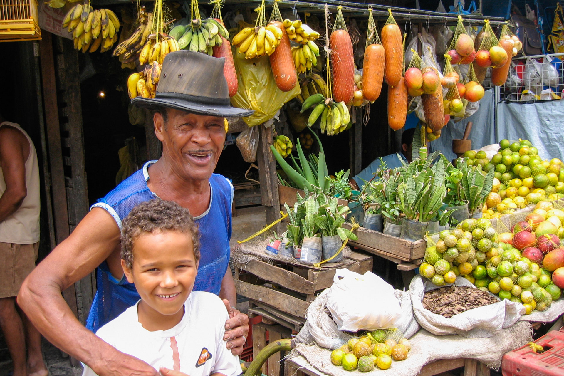 Brasilien- unter Einheimischen auf dem lokalen Markt