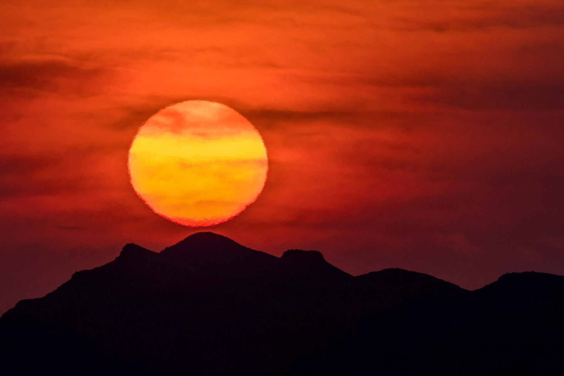 Wüstensonne in Namibia
