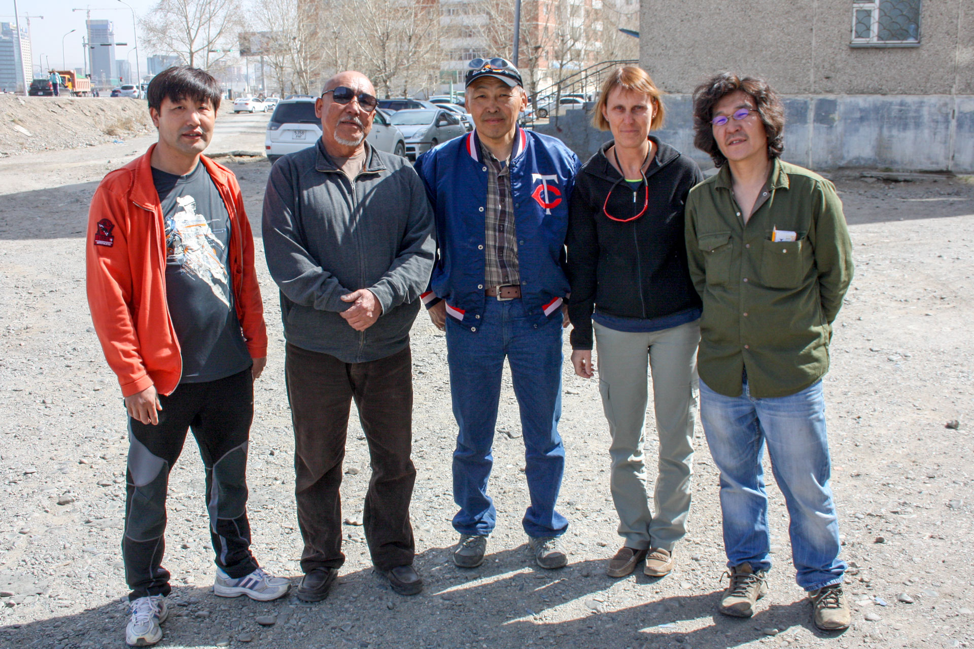 Lokales Team in der Mongolei