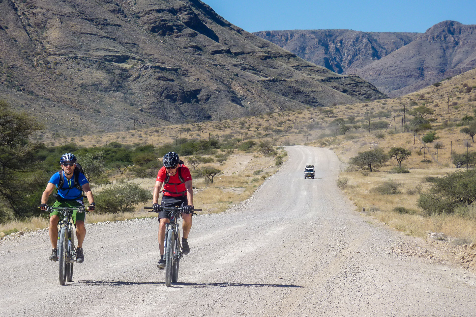 Gravelroad in Namibia