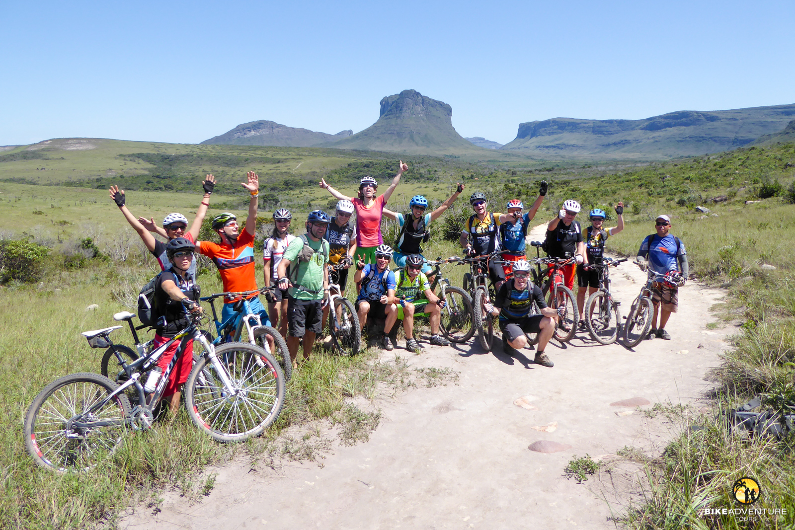 Bikegruppe auf den Trails im Nationalpark Chapada Diamantina