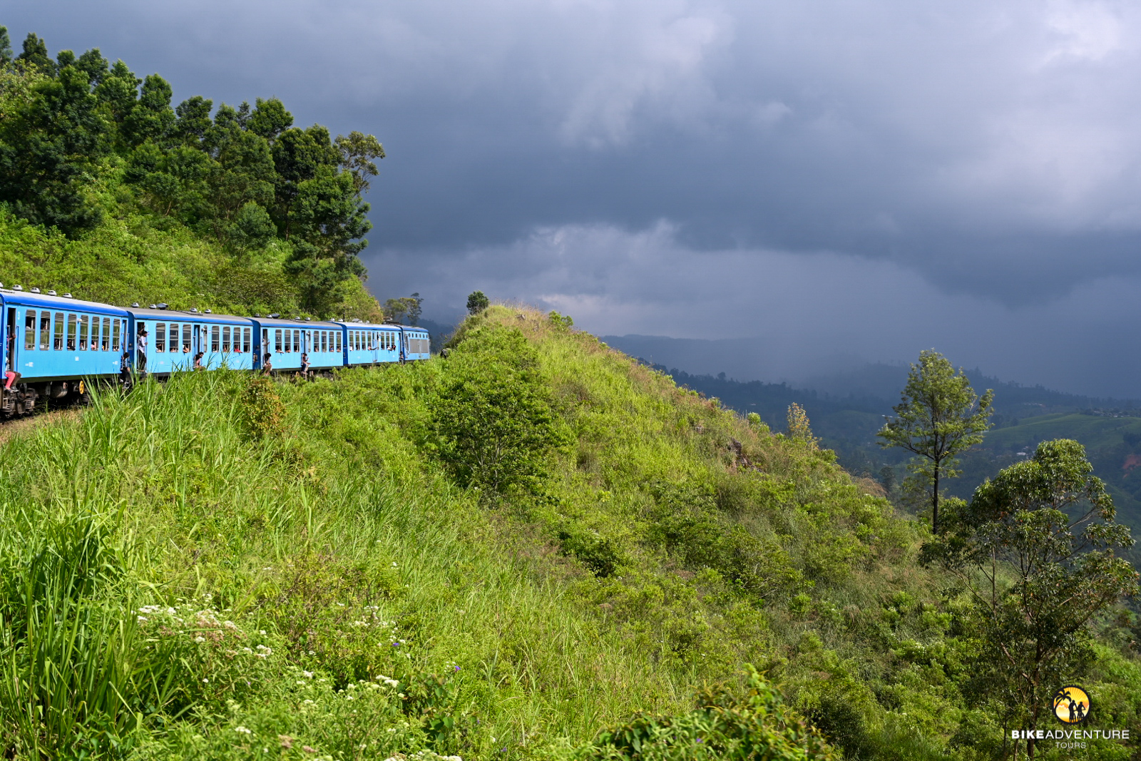Eisenbahnfahrt in Sri Lanka