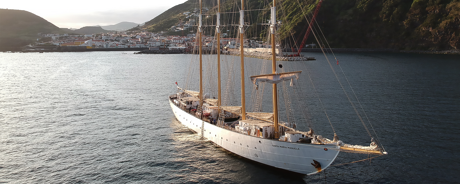 Abendstimmung von unserem Segelschiff