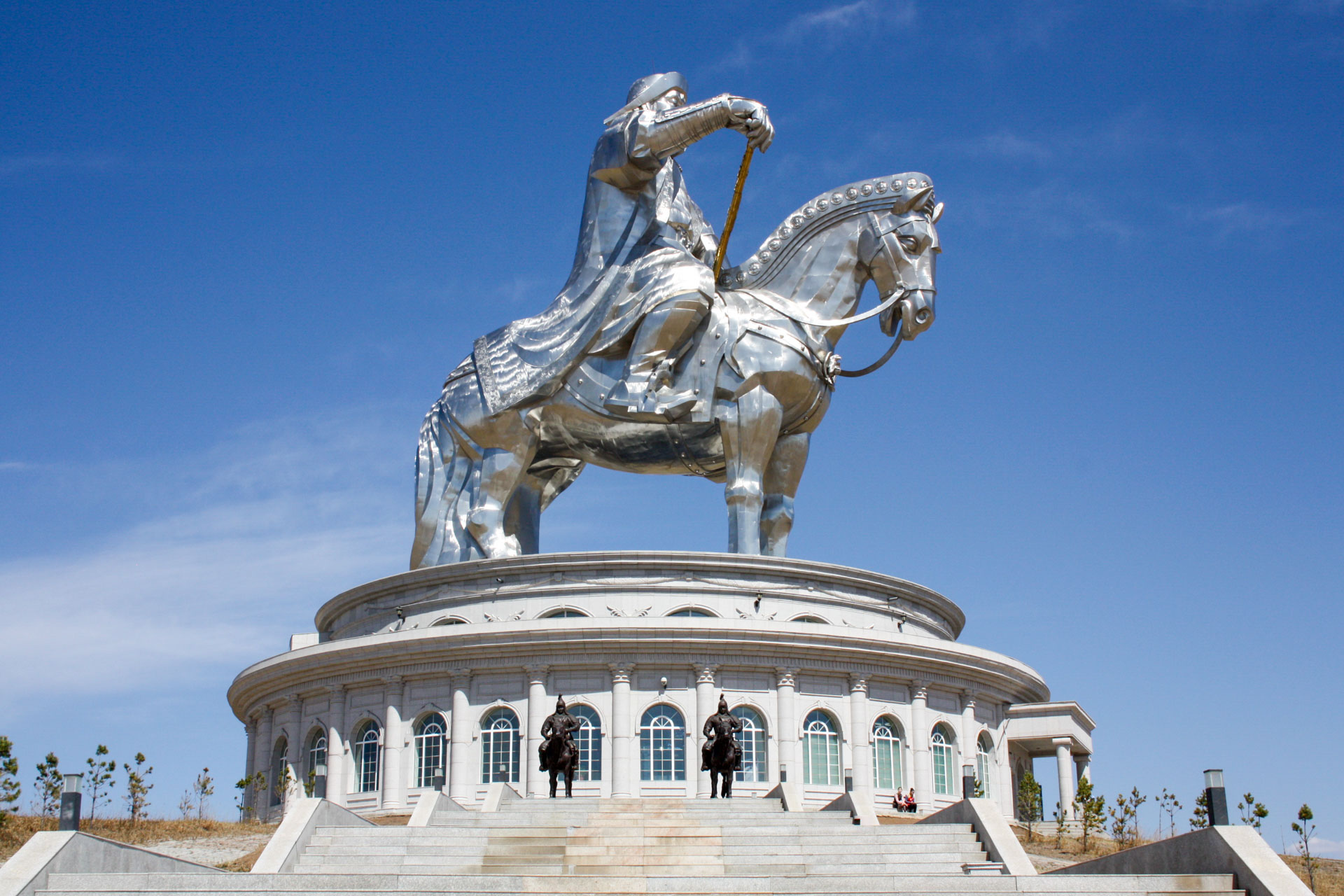 Statue von Dschingis Khan in Ulan Bator