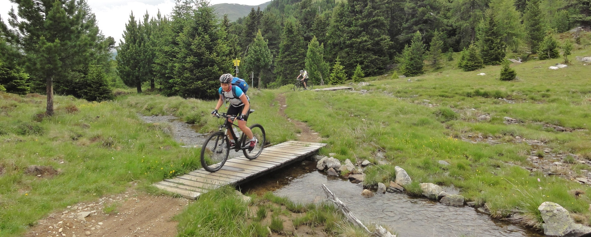 Mountainbike Singletrail-Reise Alpencross