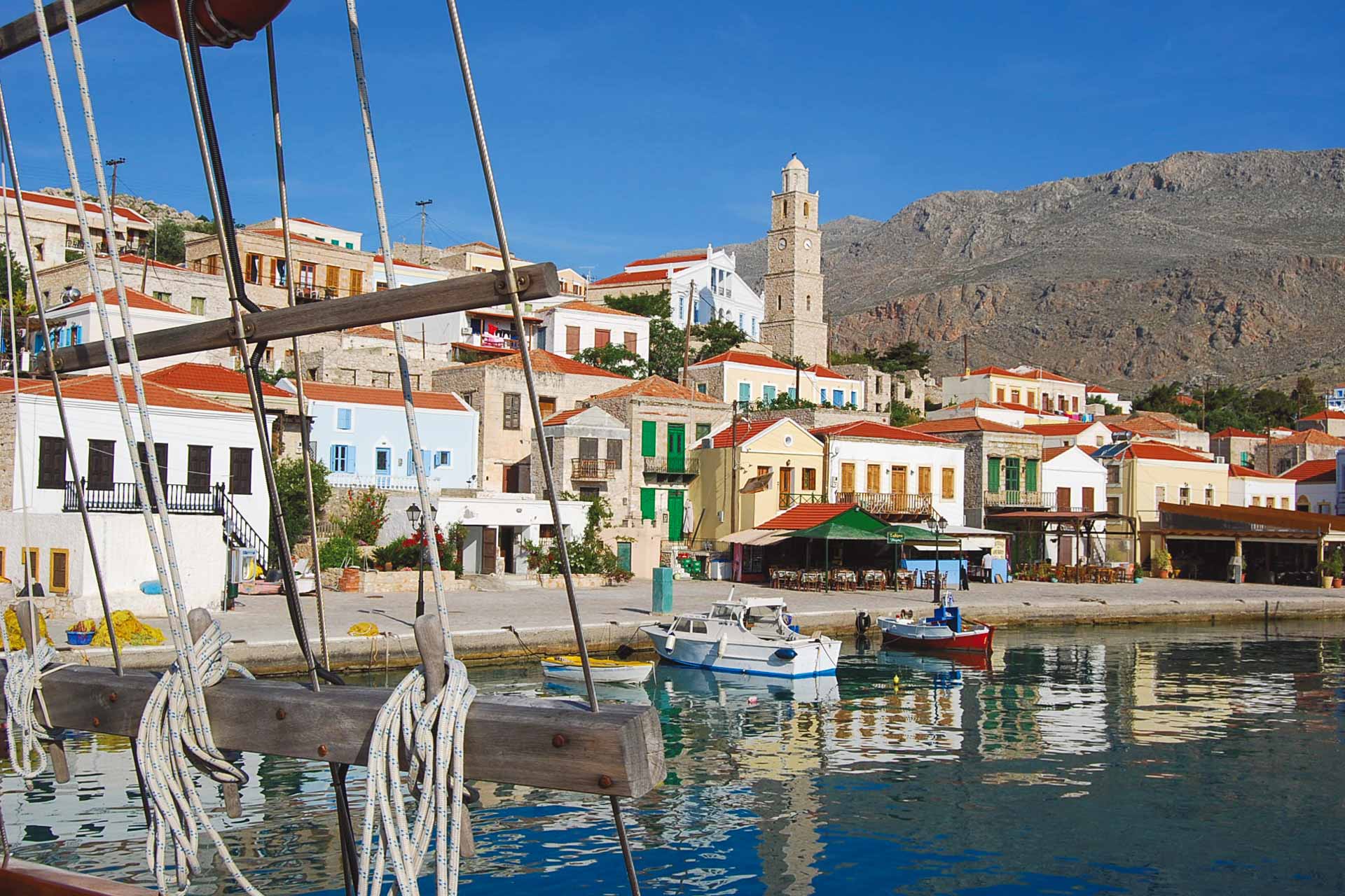 Griechenland Bike und Bootreise - Symi Town