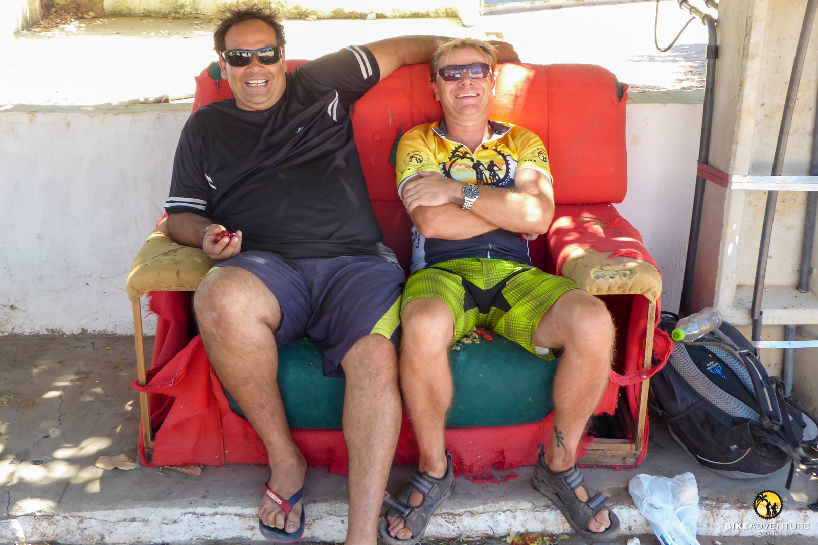 Reiseleiter Pesche mit dem brasilianischen Fahrer und Guide Luca